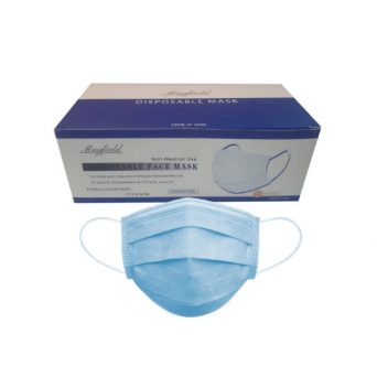 mascarilla quirurgica 3 pliegues (caja x50 unid)