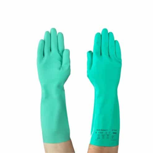 GUANTES DE NITRILO PARA PROTECCIÓN QUÍMICA ANSELL 37-175