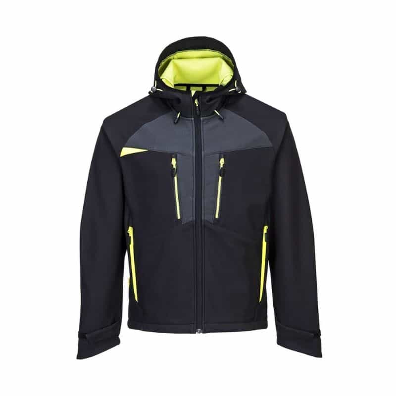 CASACA DE TELA SOFTSHELL DX474 DE ALTA VISIBILIDAD (3 CAPAS)