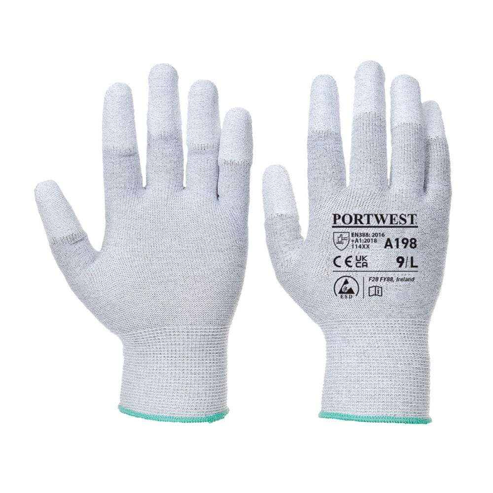 GUANTE A198 ANTIESTÁTICO CON LAS PUNTAS CUBIERTAS CON PU PORTWEST