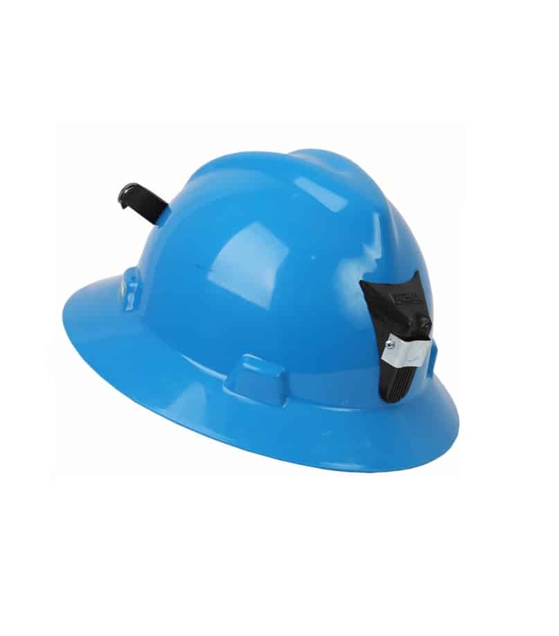 CASCO TRIDENTE TIPO SOMBRERO CON PORTALAMPARA