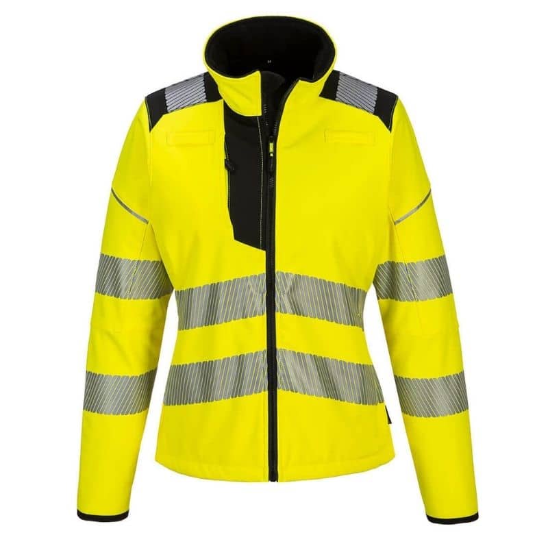 CASACA SOFTSHELL DE ALTA VISIBILIDAD PARA MUJER T402 (W4547)