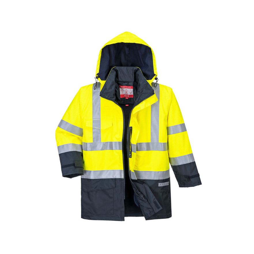 CASACA IGNIFUGO DE ALTA VISIBILIDAD MULTIPROTECCIÓN BIZFLAME RAIN S779