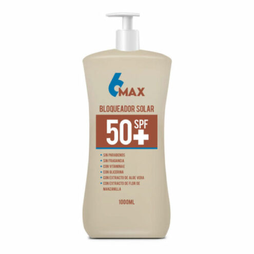 Bloqueador Solar 6MAX SPF 50+ 1 Litro Palmera